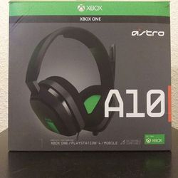 ASTRO Gaming A10 Gaming Headset - Black/Green ((contact info removed)10)