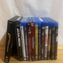 Blu ray Movie Lot You Pick/Choose  Indiana Jones The Complete Adventures Blu-ray 2012 Harrison Ford Spielberg Used Good Condition $25  Star Wars Trilo