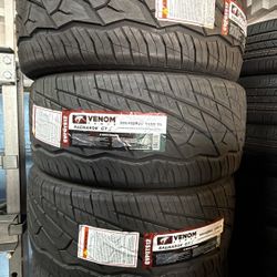 285/40R22 Venom Power Tires, Garantía 50,000 Millas 