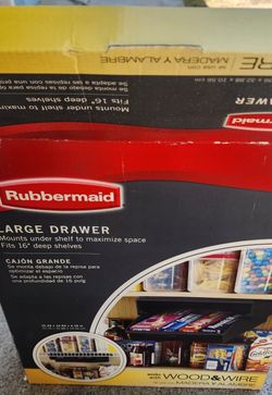Rubbermaid Large Drawer Storage With Original Box, Aluminum Foil, Wrap, Pantry