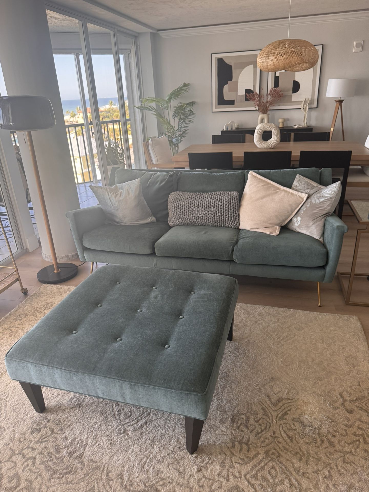 Beautiful Sofa And Ottoman For Sale