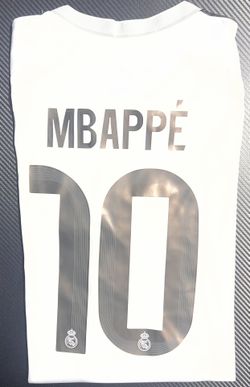 Kylian Mbappe Real Madrid White Home Jersey #10