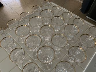 Mikasa Jamestown Gold Trim Wine & Water Goblet