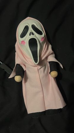 Ghostface Scream pink doll with phone plush