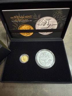 Best Of The Mint 1916 Mercury Dime Gold Coin & Silver Medal Set