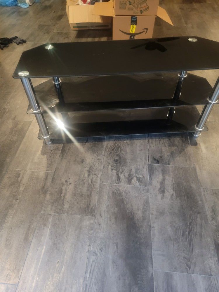 Small Glass Entertainment Desk