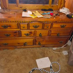 Dresser with mirror