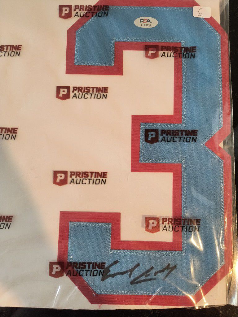 Earl Campbell Autograph Number PSA Authentic 