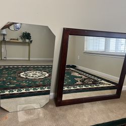 Bathroom mirrors are in a good condition 