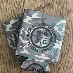 Black Rifle Coffee Company (BRCC) Drink Can or Bottle Koozies Camouflage Print