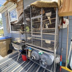 Two Big Bird Cages 