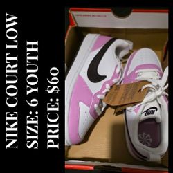 NIKE COURT LOW PINK 