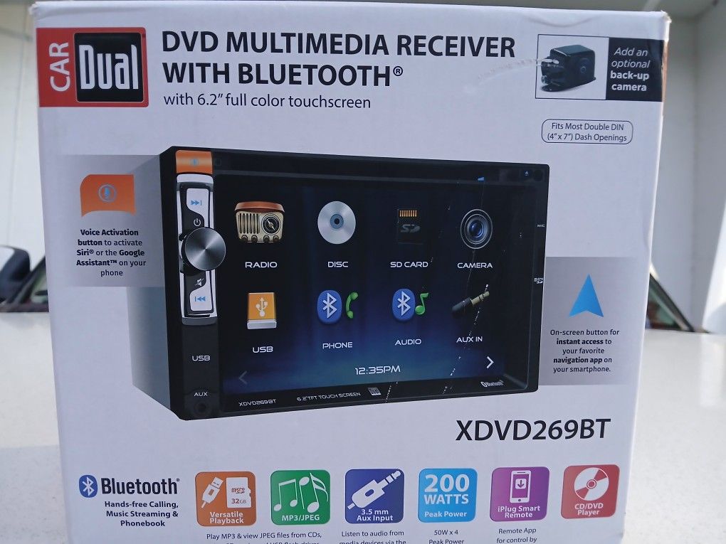Duel DVD Multimedia Bluetooth Receiver For Car Audio