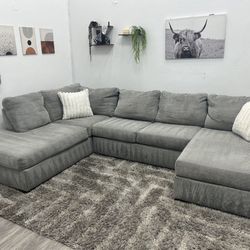 Gray Sectional Couch - Free Delivery 
