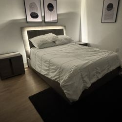 Queen Bedroom Set Including Mattress And Rug 