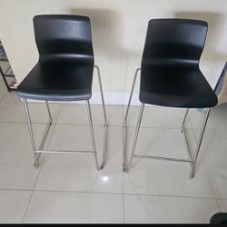 Ikea High Chair ×2 Black Crome