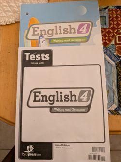 BJU English 4 text and tests