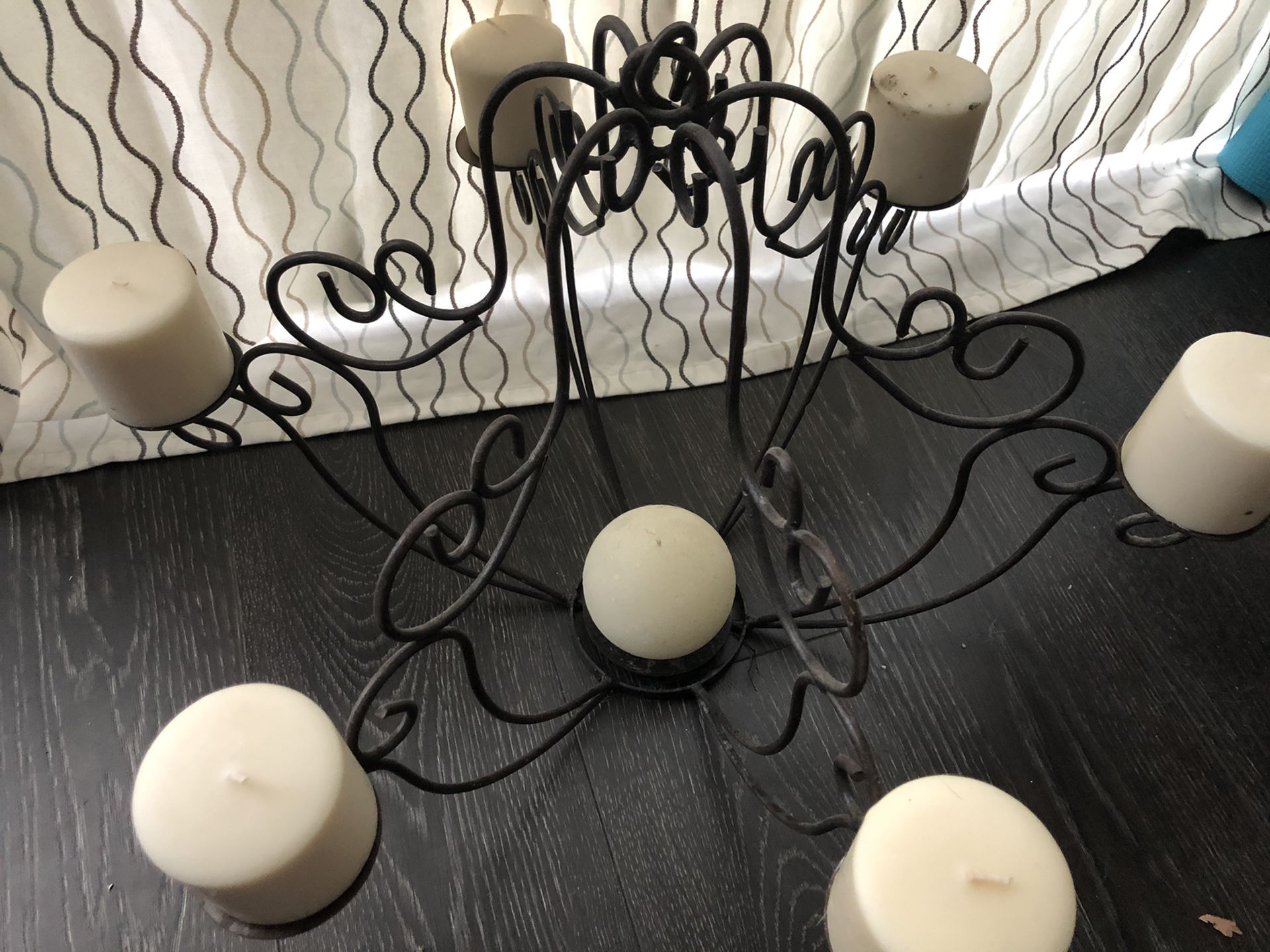 Iron Chandelier (Candles included)