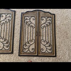 Iron Antique Looking Wall Decorating 2 Piece 
