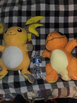 Pokemon Plush.  Raichu Charmander