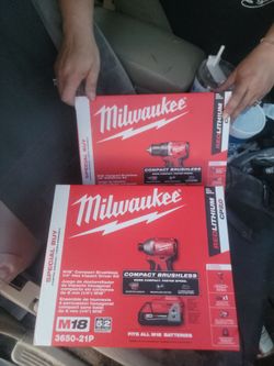 Milwaukee 18v cordless drill and impact