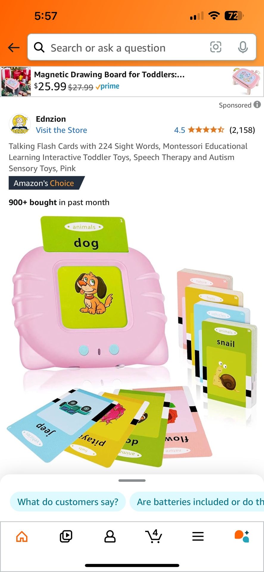 Kids Flash Cards Learning Tool 