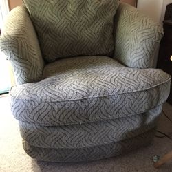 Green accent chair