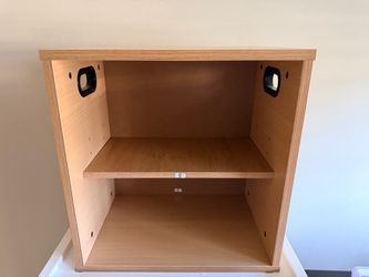 Title: Light Oak Storage Cabinet – Like New, Never Used