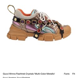 Gucci Wmns Flashtrek Crystals 'Multi-Color Metallic