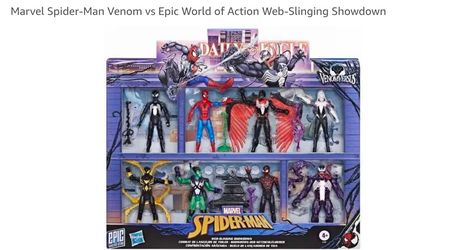 Marvel Spider-Man Venom vs Epic World of Action Web-Slinging Showdown
