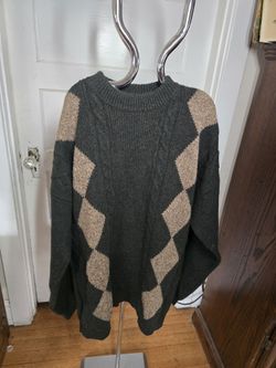 Vintage Woolrich Argyle, winter sweater, excellent condition size XL