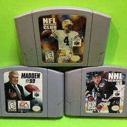 3 Nintendo 64 Games 