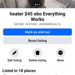 Heater $45 Obo