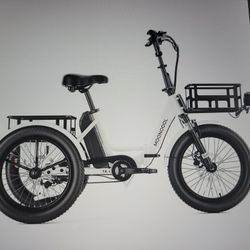 TK1 MOONCOOL Folding Electric Trike, 500W Fat Tire 16 Mph