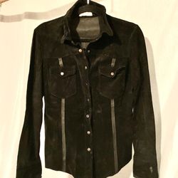 Suede And Leather Shirt