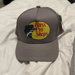 Bass pro shops hat: gray