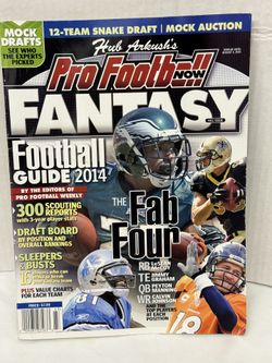 Hub Arkush’s Pro Football Now Fantasy Football Magazine Guide 2014-Preowned