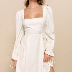 Lulus Elegant Adoration Mini Dress