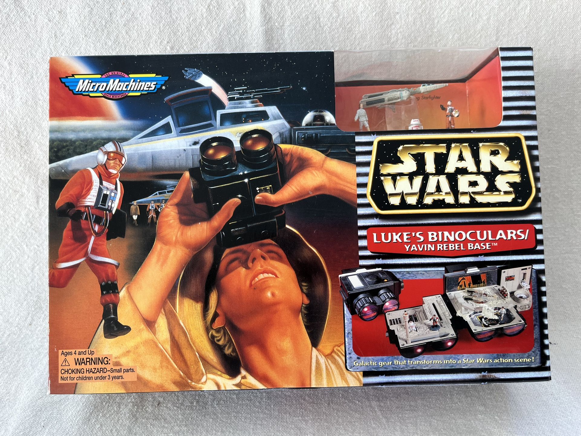 STAR WARS MICRO MACHINES TRANSFORMING LUKE'S BINOCULARS YAVIN REBEL BASE PLAYSET