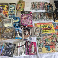 Estate lot Bulk Collectibles Lot: DragonBall Z, Marvel, /D.C Comic's, Pokémon packs,boxes & Funko