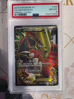 PSA 8 Groudon EX Full Art 150/160 Primal Clash