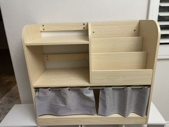 FRIM PRICE—3-Tier Kids Bookshelf and Toy Storage Organizer, Montessori Bookshelf 