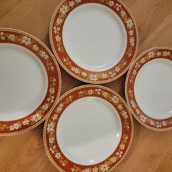 4 Rare HAENGNAM BONE CHINA Plates 