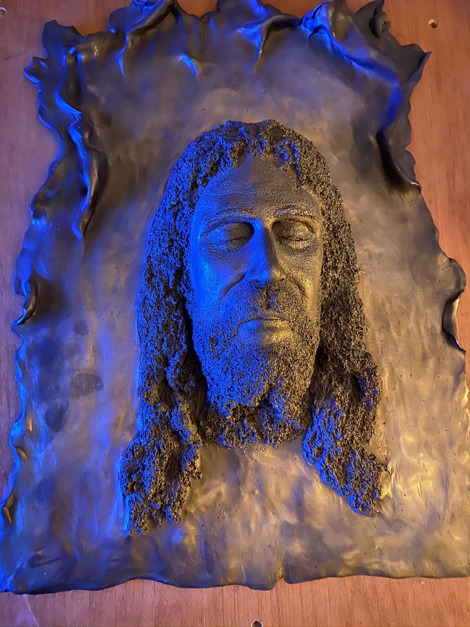 Shroud Of Turin Bronze Sculpture