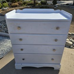 Solid Wood Chest With Baby Changing Table