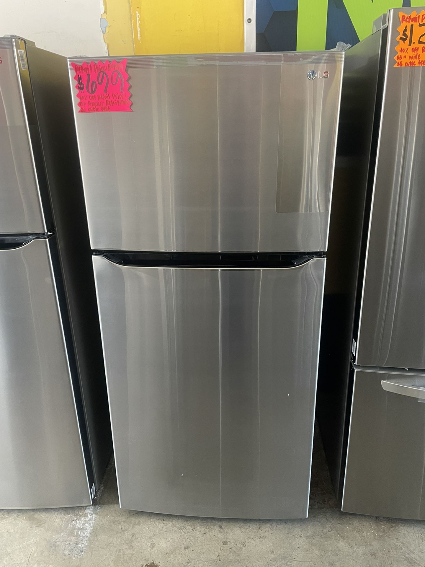 New LG Top Freezer Refrigerator 30” Wide