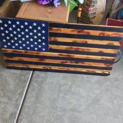Wooden U.S. Flag