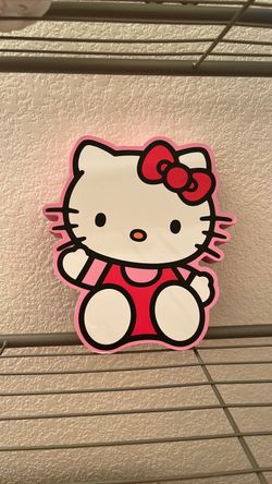 Wood hello kitty wall decor