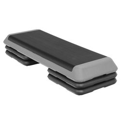 Free 🎁 with purchase New 43'' Adjustable Step Platform W 4 Risers Aerobic Exercise Home Gym Stepper