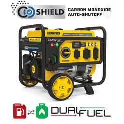 5300/4250-Watt Gasoline and Propane Powered Dual Fuel Portable Generator with CO Shield